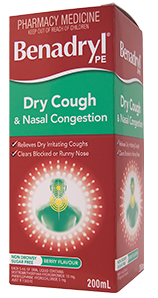 BENADRYL® Dry Cough & Nasal Congestion Cough Liquid